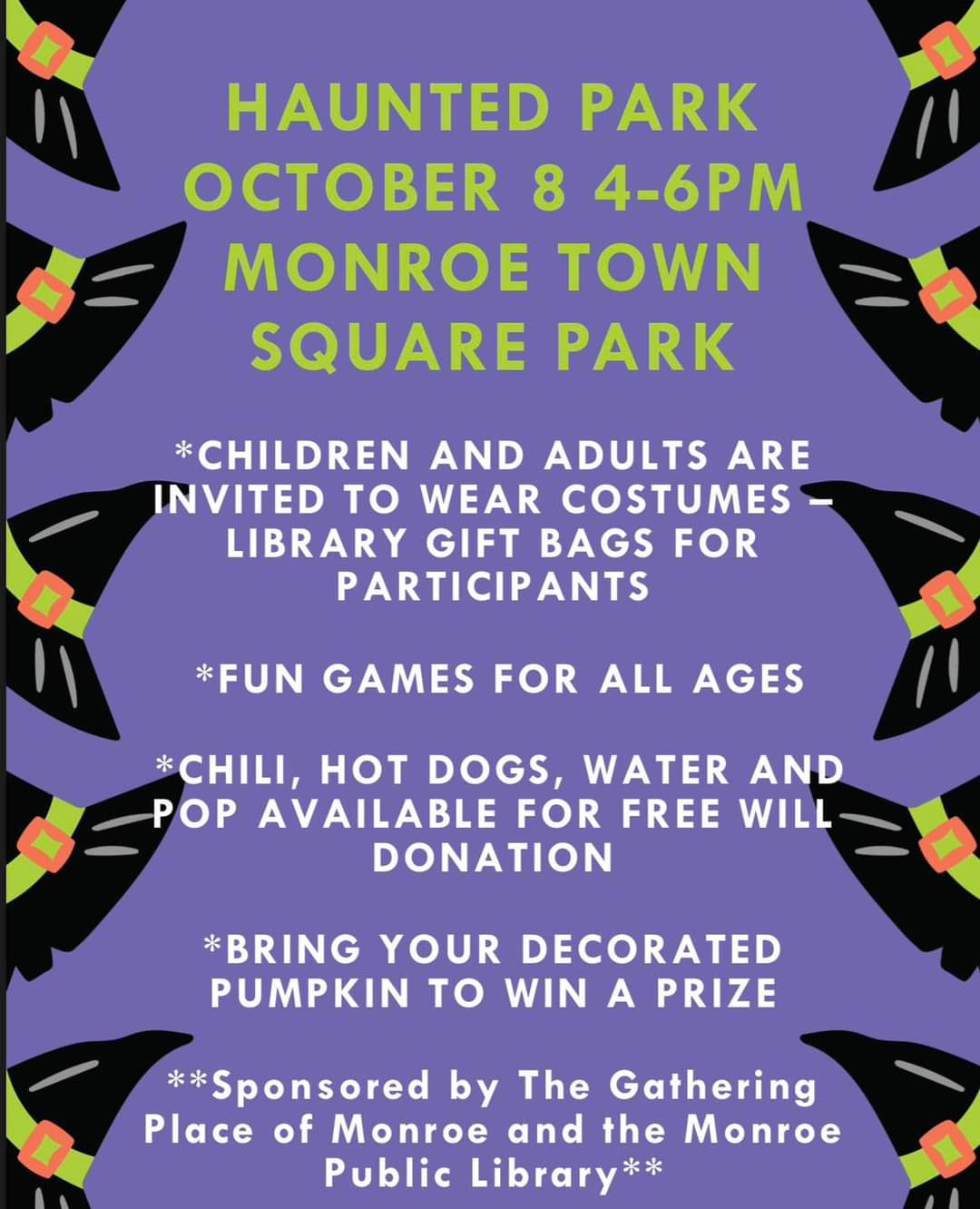 Get your costumes ready and see us in the park! 